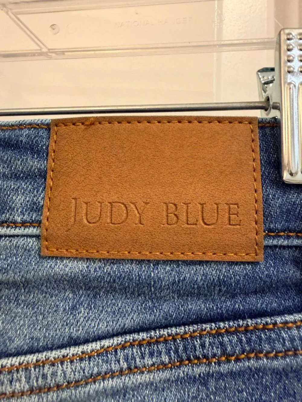 Judy Blue Distressed Raw Hem Bermuda Shorts M JB15280